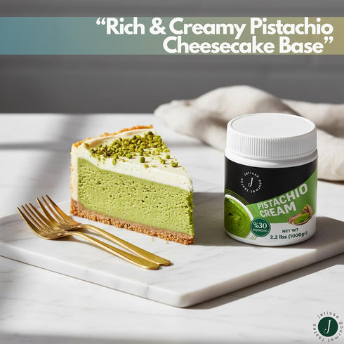 Set, (3.5 oz) 30% (7 oz) Jatisse Pistachio Cream & Dried Kataifi Dessert Kit Premium Middle Eastern Pastry Vegan