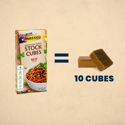 Massel Beef Style Broth Bouillon Cubes, Gluten Free, 105g, Non-GMO, Dairy Free, 0g Trans Fat