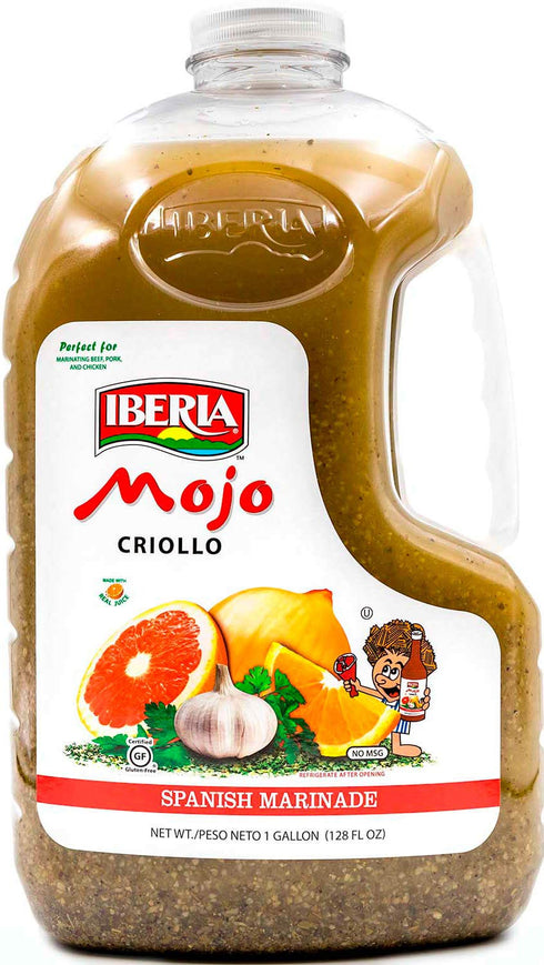 Iberia Mojo Criollo, 1 Gallon Spanish Marinade, Perfect for Marinating Chicken, Beef & Pork, 128 Fl Oz