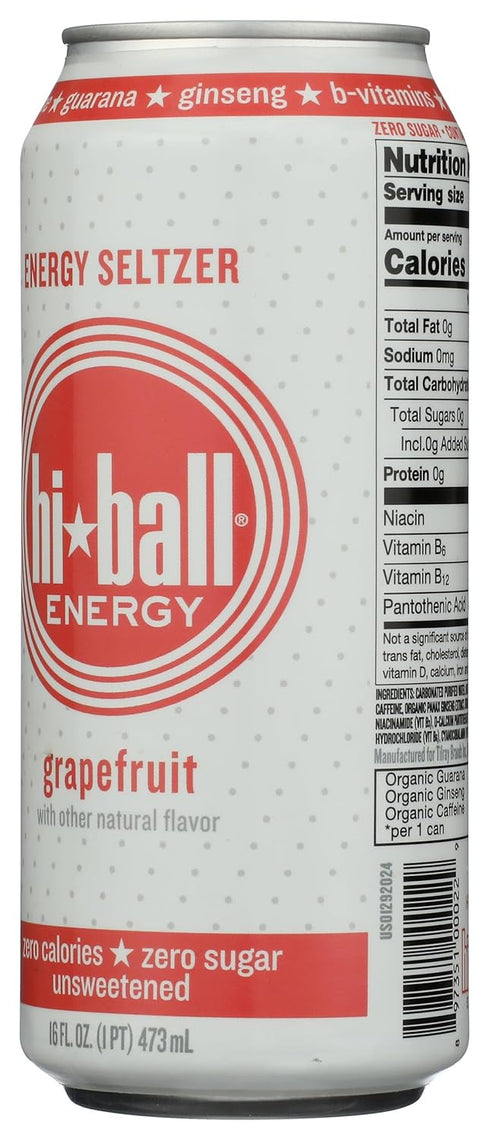 16 HIBALL ENERGY Grapefruit Sparkling Energy Water, FZ