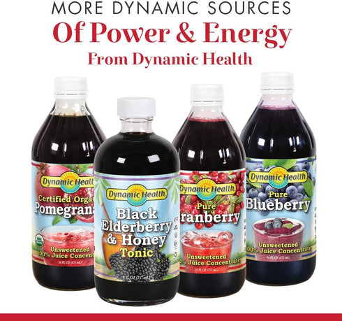100% 16oz, 16 Dynamic Health Organic Beetroot SuperRoot Juice Concentrate | No Additives, Unsweetened, Vegan, Non-GMO |
