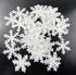48pcs Edible Christmas Snowflakes, White Cupcake Cake Toppers for Christmas Winter Theme Party