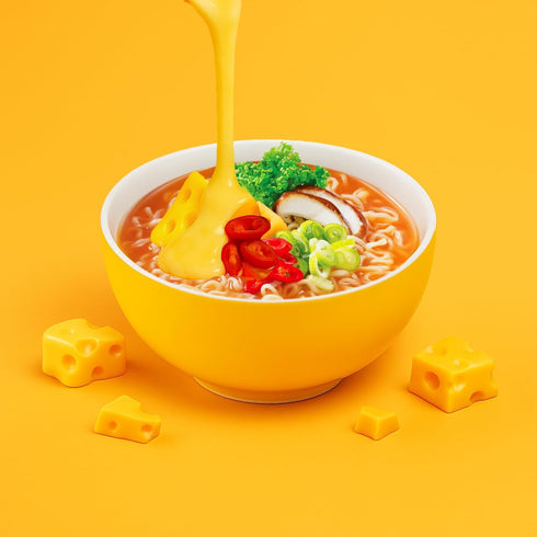 3.92 Oz (4 Packs) Paldo Cheese Fromage Ramyun Noodle, Cheese Ramyun