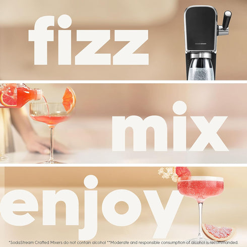 Pack, 11.1 OZ (Pack 3) SodaStream Crafted Cocktail Mixers: Non-alcoholic mixers expertly crafted for sparkling