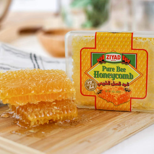 (12.8 oz) 100% Ziyad Raw Honeycomb LARGE | All-Natural Pure Unfiltered| Edible Wax | No Additives, No Preservatives |