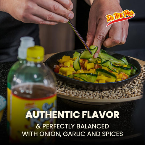 24 Oz, 12-Pack De Mi Pais Seasoned Vinegar Que Rico! Perfect Pantry Staple for Enhancing Flavors in Salads, Marinades