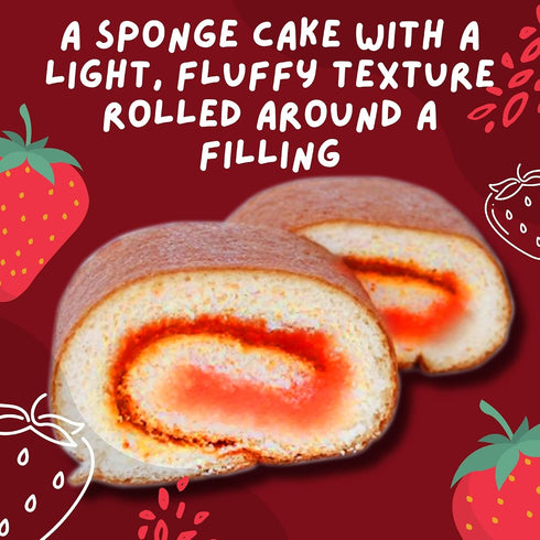 200g (Pack 1, Wagokoroll Castella Roll Cake, Strawberry (Amaou Ichigo) Flavor - Authentic Japanese Confectionery, Asian