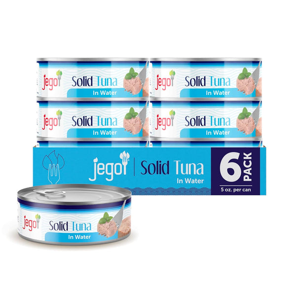Jego Solid Tuna in Water | Wild Natural Catch Tuna | Keto