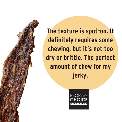 9g 1 (16 oz) Peoples Choice Beef Jerky Tasting Kitchen Sweet Chili Habanero Sweet & Spicy Protein Made in USA Pound Bag