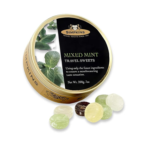 Goodscious Simpkins Mixed Mint Drops - Old-Fashioned Mixed Mint Drops in Travel Tins