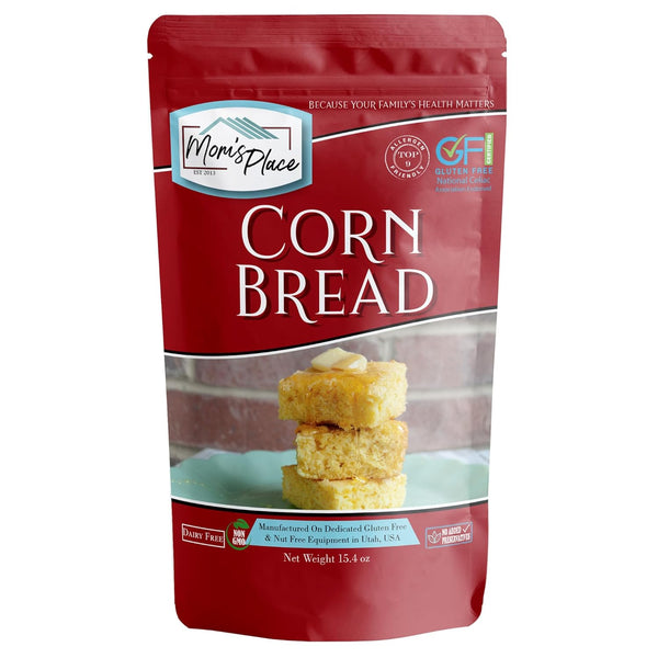 Mom's Place Gluten-Free Cornbread Mix - Dairy Free, Nut Free & Soy