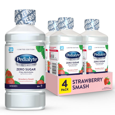 Pedialyte Electrolyte Water With Zero Sugar | Hydration With Key Electrolytes |