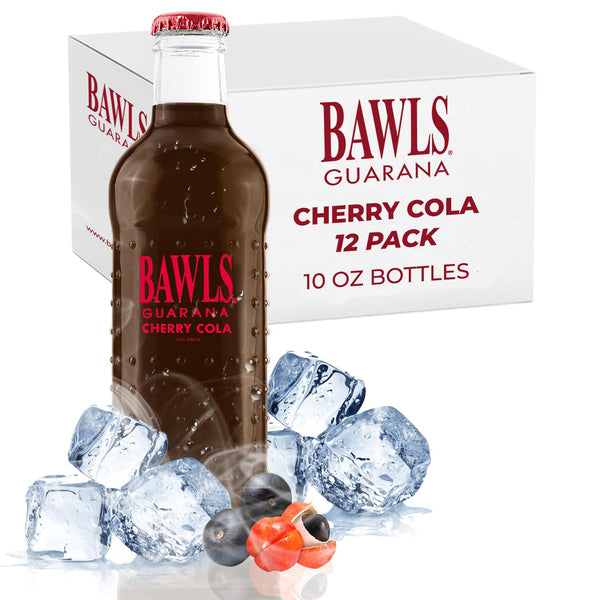 Bawls Guarana Cherry Cola, Guarana Drink, Guarana Soda, Guarana Fueled Soda for Energy,
