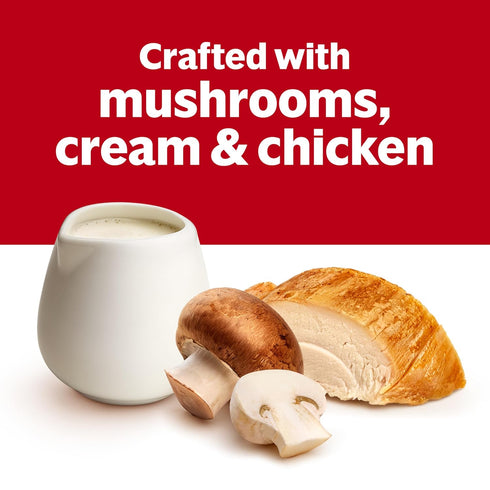 10.5 oz (12 Pack) Campbell's Condensed Cream of Chicken and Mushroom Soup, Can
