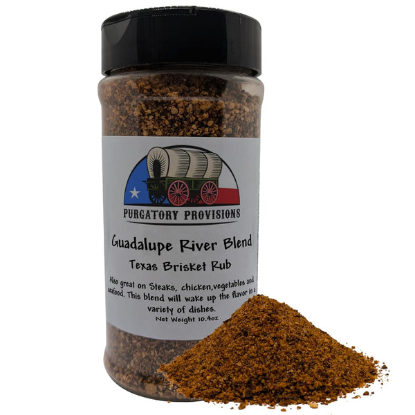 Purgatory Provisions Guadalupe River Blend - Authentic Texas Brisket Rub, Great All-Purpose Seasoning, BBQ