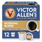 Victor Allen's Coffee Morning Blend, Light Roast, 12 Count, Single Serve Pods for Keurig