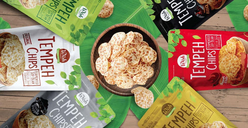 Woh (Pack 2) Tempeh Chips Fermented Soy Bean Honey Butter