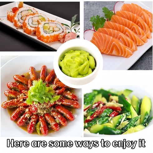 WSYLS 1 1.52 oz wasabi wasabi paste - Mildly Spicy - Squeeze Tube, x - Ideal for sushi, salads, and sandwiches.