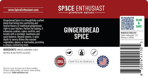 6 oz Spice Enthusiast Gingerbread Spice