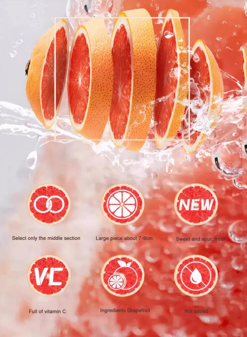 AFKCCPD 7oz/200g Dried Grapefruit Slices, Dehydrated fruit for cocktails Garnishes for Drinks, Natural No sugar added