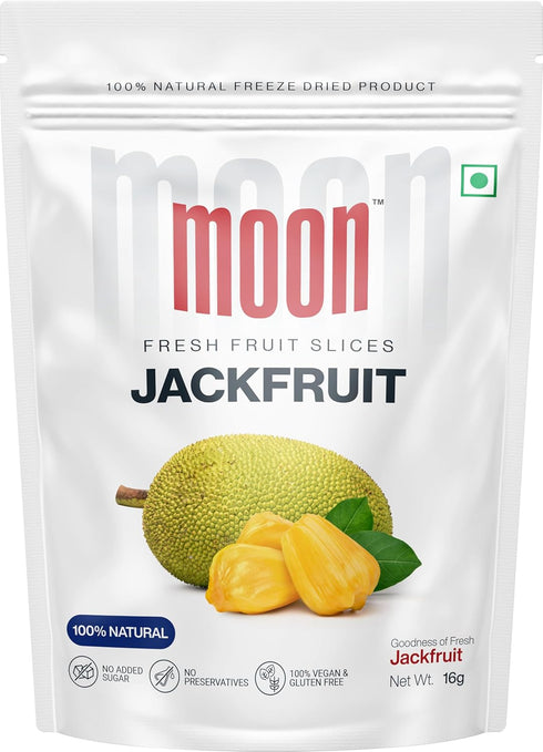 MOON Pack 6 (0.56 3.38 Freeze-Dried Jack Fruit, of Ounce each), Total Ounce, Crispy & Natural Indian Jack fruit Snack