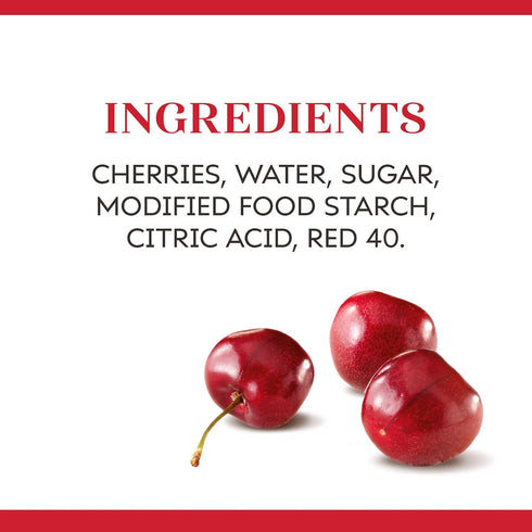 21 oz. (Pack 8) Duncan Hines Comstock More Fruit Cherry Pie Filling and Topping
