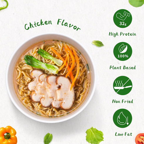 (32g) Pack, 16 Packs, VOLO VERO High Protein Ramen Noodles Soup Cup, Drinkable Konjac Jelly Variety Plant-Based, Vegan