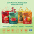Pack, Pack 16, 100% Crispy Green Freeze-Dried Fruit Snacks Favorite Flavors Variety of Pure Fruit, All-Natural, No