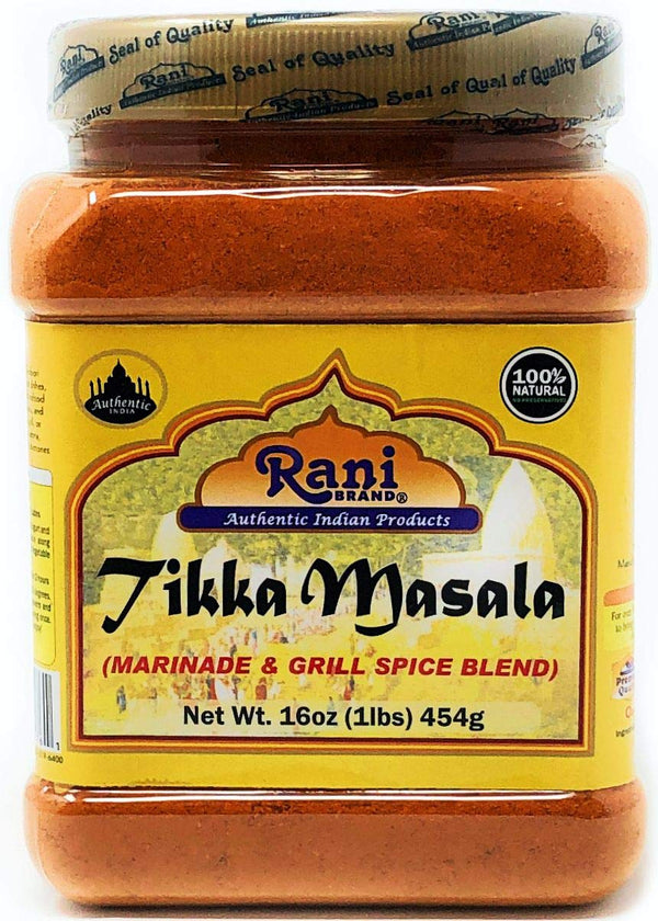 Rani Tikka Masala Indian 7-Spice Blend, 16oz PET Jar, All Natural, Salt-Free, Vegan, Gluten Friendly