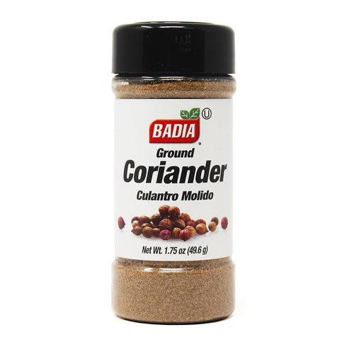 Badia Ground Coriander, 1.75 oz Premium Culantro Spice, Bright, Citrusy & Slightly