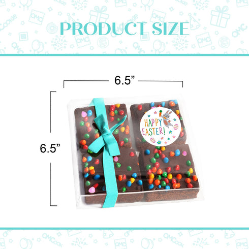 Package Easter Brownies Cookies Gift Basket Chocolate Food Gift Individually Wrapped For Men Women Kids | Nut Free