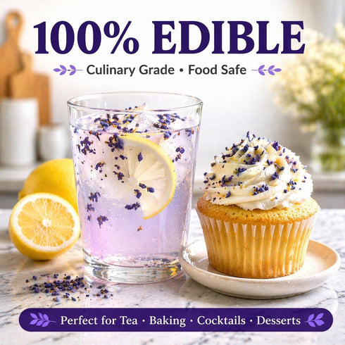 4 oz Culinary Dried Lavender Flowers Food Grade Lavender Buds for Tea, Baking & Lemonade Sweet Floral Herb