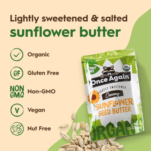 Packets Packets Packs 1.15 Packs, 10 Count Once Again Organic Sunflower Butter - Individual Sunflower Butter