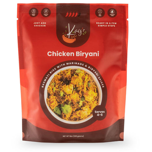 Kays Curries Chicken Biryani Meal Kit with Premium Basmati Rice and Authentic
