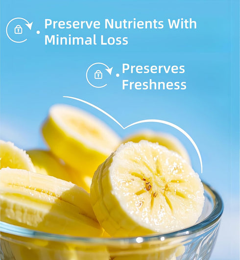 LWWTYKSPL 200g 7.05oz Natural Foods Freeze-Dried Banana Slices, Crispy Ripe Bananas for Energy, Great for Smoothies