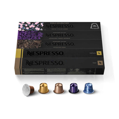 Nespresso Capsules Original Line, Ispirazione Variety Pack, Mild, Medium, Dark Roast Espresso