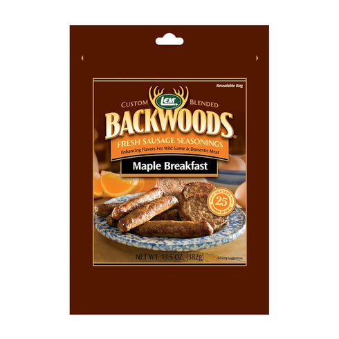 LEM Products Backwoods Maple Breakfast Fresh Sausage Seasoning, Ideal for Wild Game