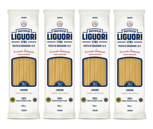 LIGUORI (Liguori) Liguori Linguine - (4 PACK) 100% durum wheat IGP Grain from Gragnano,