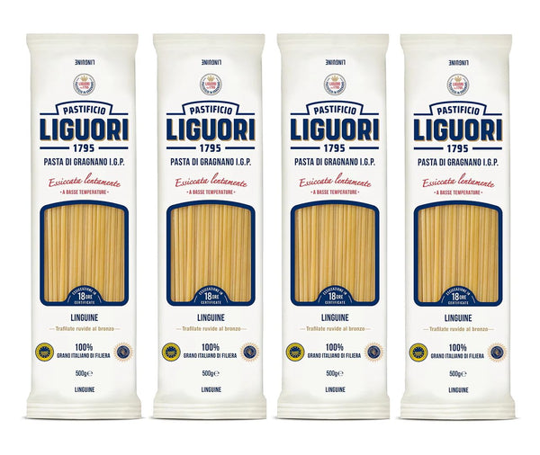 LIGUORI (Liguori) Liguori Linguine - (4 PACK) 100% durum wheat IGP Grain from Gragnano,