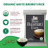 10 LB Organic Basmati Rice Bag - Pure, Long, Premium Quality from India - by Jiva Organics