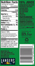 64 Oz (Pack 8) Langers Juice Cocktail, Cucumber Lime With Mint, Fl