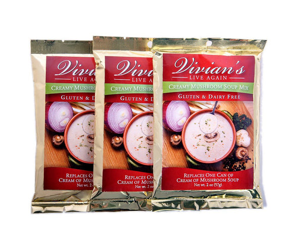 Vivian's Live Again Gluten Free Cream of Mushroom Soup Mix - Dairy Free and Vegan,