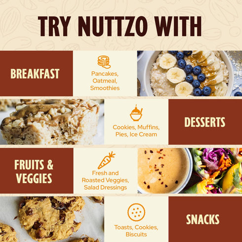 7 5g 16 oz NuttZo Pumpkin Spice Power Fuel Nuts and Seeds Butter, Seasonal Edition, Made with Cashews, Almonds, Brazil