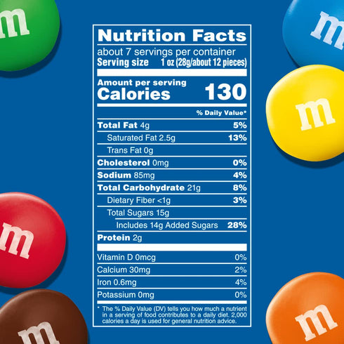 7.4 oz Pack 8 M&MS Pretzel Milk Chocolate Candy, Sharing Size, Resealable Bag, Bulk Snacks