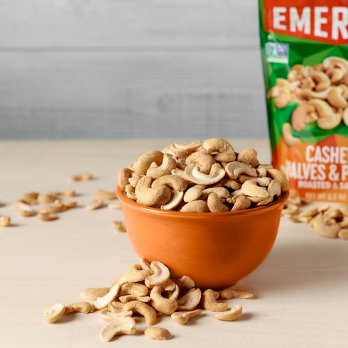 12 (1-Pack), 1.25 Oz Emerald Nuts Roasted & Salted Cashews Ct Individual Snack Tubes, Plant-Based Protein, Kosher
