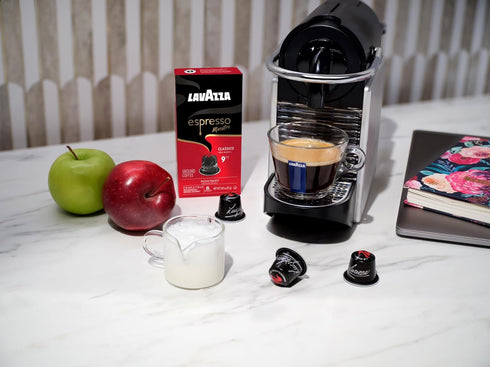 100% (60 Lavazza Espresso Maestro Classico Aluminum Capsules Compatible with Nespresso* Original Machines, Medium