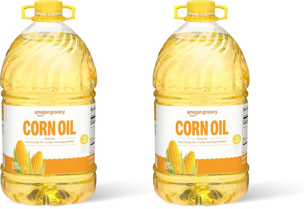 Amazon Grocery, Corn Oil, 128 Fl Oz, Pack of 2 (Previously Amazon