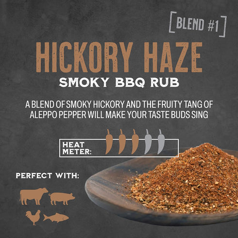 Spice Guru Hickory Haze BBQ Rub - Gifts for Men Who Cook, Gifts for Dad, Men Gifts, Dad Birthday Gift - Spices and Seasonings Sets - Steak Seasoning - Seasoning for Cooking and Grilling