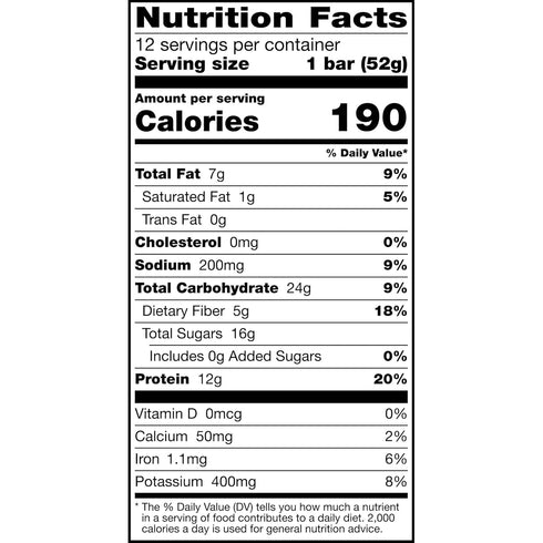 22oz (12 Count) RXBAR Protein Bars, Protein Snack, Snack Bars, Vanilla Almond, Box