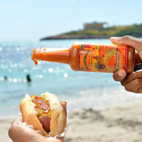 Walkerswood Hot & Savory Sauce Kit - 1 x 6oz Fire Stick, 1 x 6oz Hot JonKanoo, 1 x 6oz Zesty Caribbean, 1 x 6oz Las'Lick